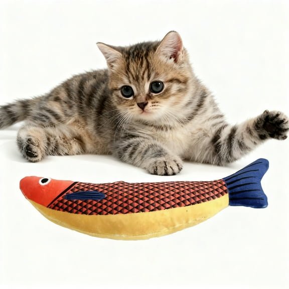 Interactive Pet Toy for Cats Indoor Play with Squeaky Sounds Durable TPR Bulb Design Chewable Textures and Safe Indoor Entertainment