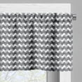 thumbnail image 3 of Ambesonne Vintage Window Valance, Gradient Retro Lines, 54" X 18", Charcoal Grey, 3 of 5