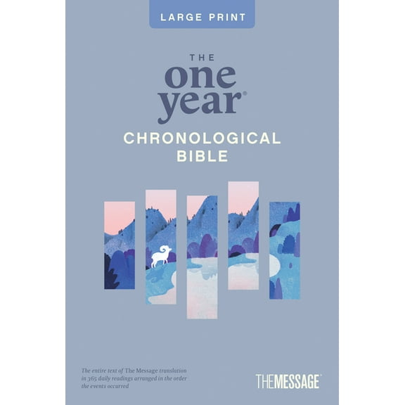 The One Year Chronological Bible the Message, Large Print Thinline Edition (Softcover), (Paperback)