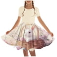 thumbnail image 1 of LOVZFMLL Robe Imprimée Mignonne pour Enfants Camisole Extensible Robe Sans Manches Robe Trapèze, 1 of 5