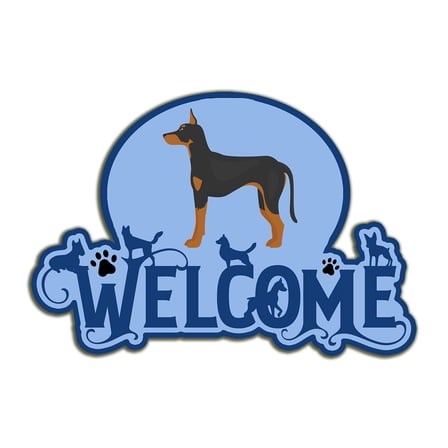 Manchester Terrier Welcome Door Hanger Decoration