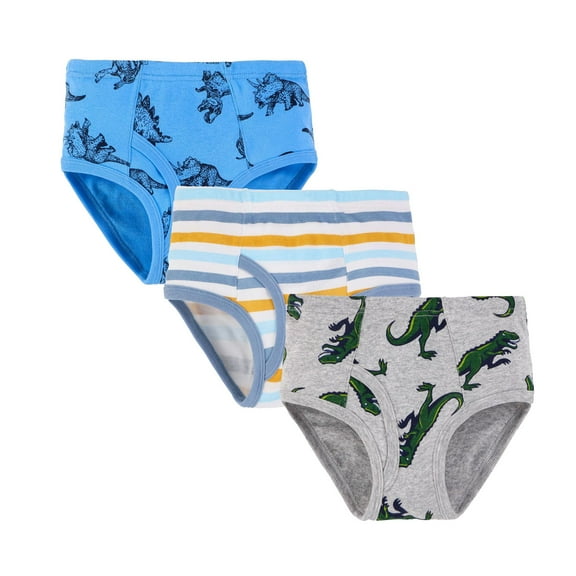GCETTIC Boy's Underwear Cotton Soft Boys Briefs Toddler Underwear Grey,3-4 Years