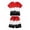 0-Red39, variant on Byoo Toddler Boy Gradient Splash Print Short Sleeve T Shirt and Short Set Breathable Casual Sport Outfit