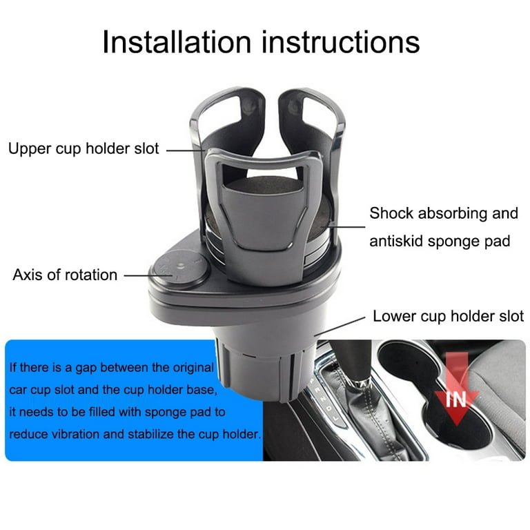 Car Cup Holder Expander Adapter, Vehicle-Mounted Car Cup