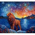 thumbnail image 1 of Night And Day Proud Lion Diamond Painting Kit, 1 of 3