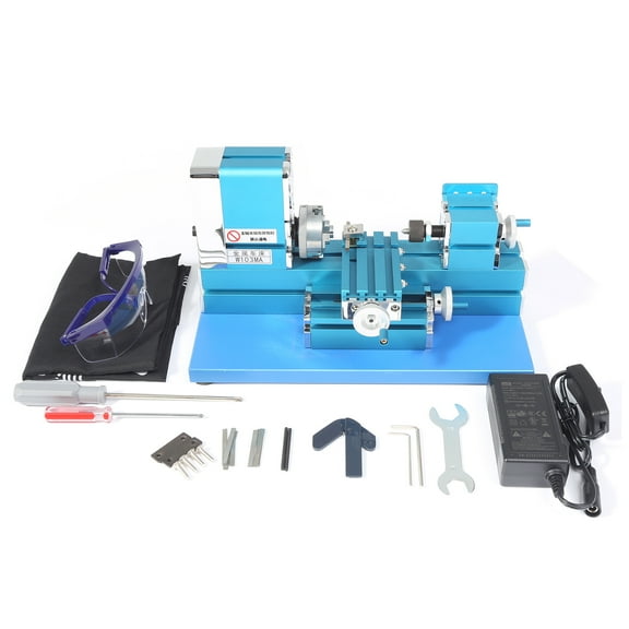 Eurhowing Mini Lathe Machine 36W, Precision Metal & Woodworking Benchtop Lathe Tool, Micro Lathe for Hobbyists & DIY Models