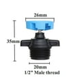 thumbnail image 3 of 10 Piezas 360 ​​grados Cabeza Rociadora Giratoria Automática Boquilla Riego () Azul, 3 of 3