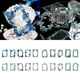 thumbnail image 2 of 10 Sheets Crystal Museums Series Sticker DIY Border Sticker Scrapbook Sticker Journaling Supplies Multicolor, 2 of 4