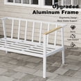 thumbnail image 3 of Aluminum Patio Furniture Set with Slim Armrests,4 Seat Modern Outdoor Conversation Set with Cushions and Coffee Table,Metal Patio Sofa Set Gray, 3 of 11