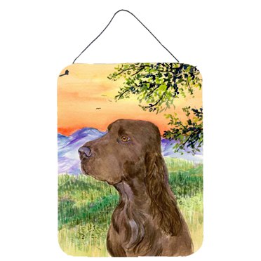Caroline's Treasures SS1017DS1216 Field Spaniel Wall or Door Hanging Prints, 12x16, multicolor