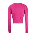 thumbnail image 3 of DAFPZW Workout Tops for Women Lightweight Cropped Yoga Wrap Tops Long Sleeve Compression Shirts Gym Y2k Tracksuit, 3 of 3