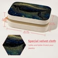 thumbnail image 5 of Whale Velvet Portable Jewelry Box with Removable Compartment - Ideal Bracelet Holder and Necklace Organizer - Gift, 5 of 7