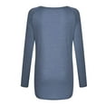 thumbnail image 4 of Top túnica de manga larga para mujer, blusa con estampado Floral de diente de león, camisetas casuales, camisetas, 4 of 4