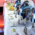 thumbnail image 2 of 15 Small Chalkboard Buffet Signs for Food Display - Reusable Small Plastic Chalkboard Signs for Food - Mini Chalkboard Catering Signs for Party Wedding Bakery - Reusable Mini Chalkboards for Tables, 2 of 5