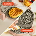 thumbnail image 5 of bella Flip-n-Store Belgian Waffle Maker with EverGood™ Ceramic Nonstick Coating, Power Indicator Light & Cool-Touch Handle, Blossom, 5 of 8