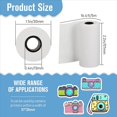 thumbnail image 2 of Print Paper,24 Rolls 57X30mm with Core Photo Print Thermal Paper Rolls Instant Print Camera Refill Paper,24 x Camera Refill Print Paper,White, 2 of 7