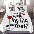 thumbnail image 1 of HAHDAXIA Wine Bedding Solid Comforter Set for All Seasons,3 Pieces(1 Comforter+2 Pillowcases),Soft Microfiber Bedding Set Queen(90"x90"), 1 of 7