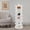 White, variant on ToppiJoy 7 Tier Rotating Shoe Rack Tower, 360° Revolving Shoe Rack, Vertical Shoe Tower Organizer for CDs, Books, Photo Albums (Black)