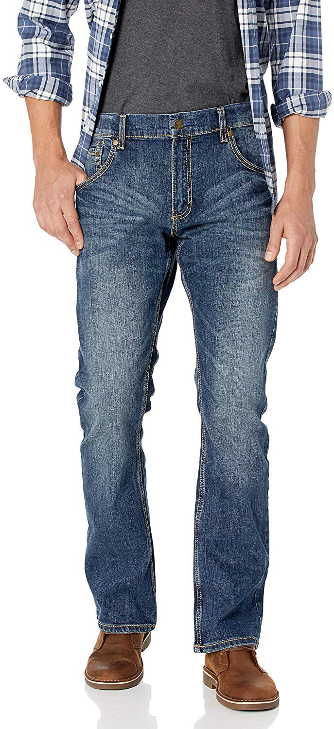 Wrangler Men's Retro Slim Fit Boot Cut Jeans, Layton, 29x30 | Walmart ...