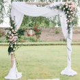 thumbnail image 5 of Conjunto de paneles de tela de arco de boda blanco - 5 * 7FT, paquete de una pieza de tela de gasa - Decoración de boda, ceremonia, techo, arco, decoración de cortina Paquete de una pieza oso de fresa Electrónica, 5 of 5