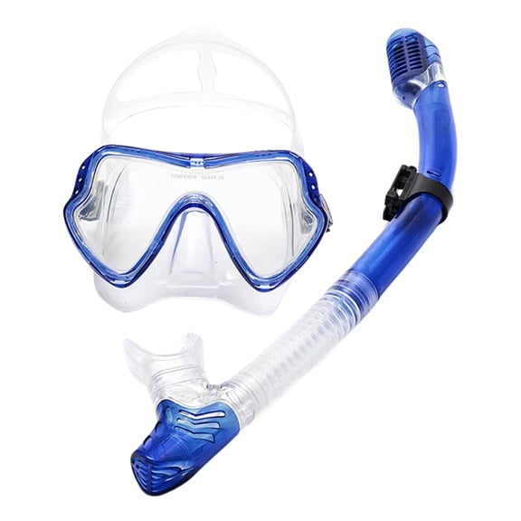 Snorkeling Set for Adults with Panoramic Tempered Glass Goggles Leak Proof Swim and Buoyancy Aid