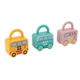 thumbnail image 4 of Cerraduras de aprendizaje para niños, forma de coche deslizante, bloqueo de aprendizaje de discriminación de Color con llave, juguetes de educación temprana, 4 of 12