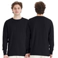 thumbnail image 2 of Comfortwash by Hanes Unisex Garment-Dyed Long Sleeve T-Shirt 100% Ring-Spun Cotton Plain Comfort Tee (Anchor-Slate, L), 2 of 7