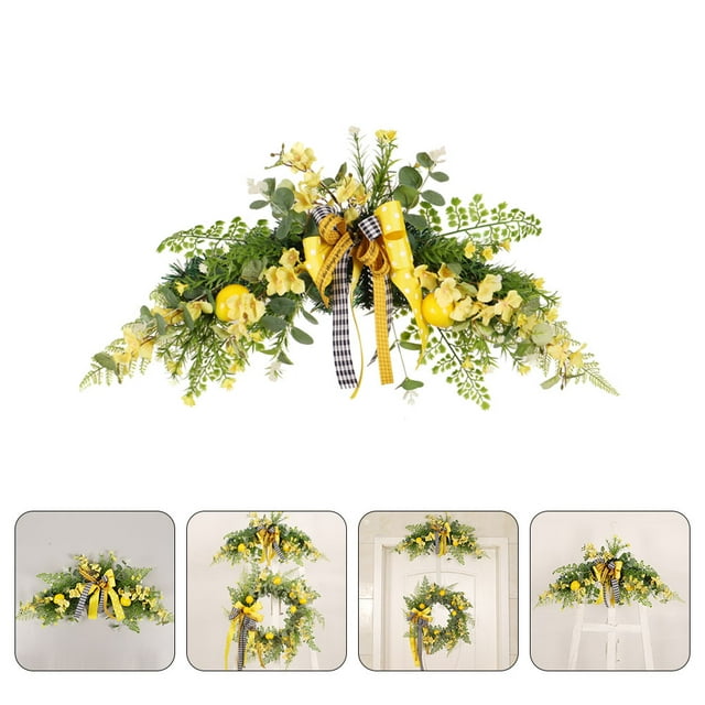 Nestingho Guirnalda Simulada Para Pared Y Puerta Con Flores Decorativas Resistentes