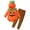 C/ 2PCS pumpkin, variant on ATAIKU Newborn Infant Baby Boy Girl Fleece Halloween Pumpkin Costumes Toddler Hoodie Cosplay Party Clothes 3-6 Months