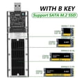 thumbnail image 3 of External M.2 Ngff Sata Ssd Enclosure High Speed Usb3.0 Gen1 5gb/s Transparent Sata Ssd Hard Drive C, 3 of 5