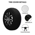 thumbnail image 4 of Easygdp Beautiful Glitter Wheel Sun Guard, Spare Tire Cover,Universal Trailer Suv Truck Camper Travel,Easy To Install And Remove -17 Inch, 4 of 9