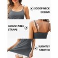 thumbnail image 4 of ORUYROP Débardeurs en Coton avec Bretelles Spaghetti Réglables Couche Cami Col Rond S - 5X, 4 of 7