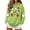#01 Army Green, variant on Busydd Halloween Graphic Hoodies For Women Trendy Cute Ghost Pumpkin Print Fall Tops Casual Long Sleeve Drawstring Hooded Sweatshirt With Pocket