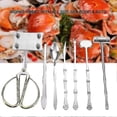 thumbnail image 5 of Lobster Cracker, 8PCS Seafood Cracker Lobster Crab Cracker Tools Stainless Steel Seafood Claw Tool Set Gift Crab Cracker P20250110734, 5 of 5