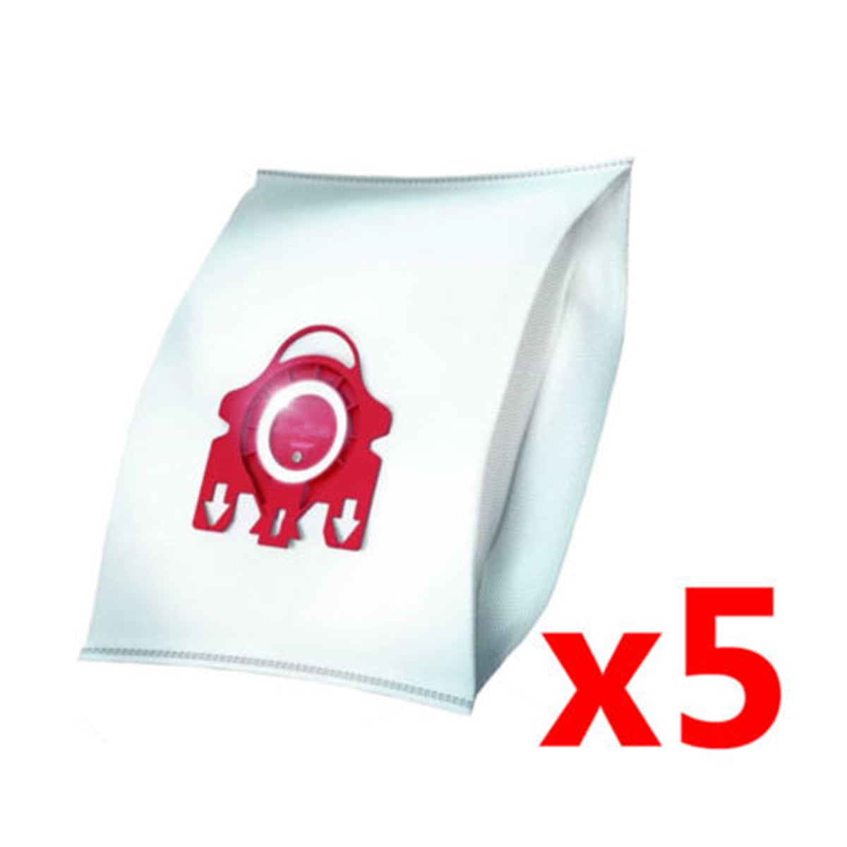 5PCS Miele Dust Bags for Miele FJM Synthetic Red 3D COMPACT C1 & C2