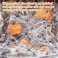 thumbnail image 5 of 300g Halloween Stretch Spider Web Decoration with 60 Black Fake Spiders, Super Stretchy Reusable Cobweb Set for Yard, Porch, Windows, Walls and Halloween Decor, 5 of 5