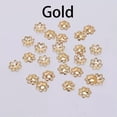 thumbnail image 5 of GKNET 600pcs/Lot 6mm Hollow Flower Filigree Loose Spacer Bead Caps Cone End Filigree-Gold-6mm x 600Pcs, 5 of 6