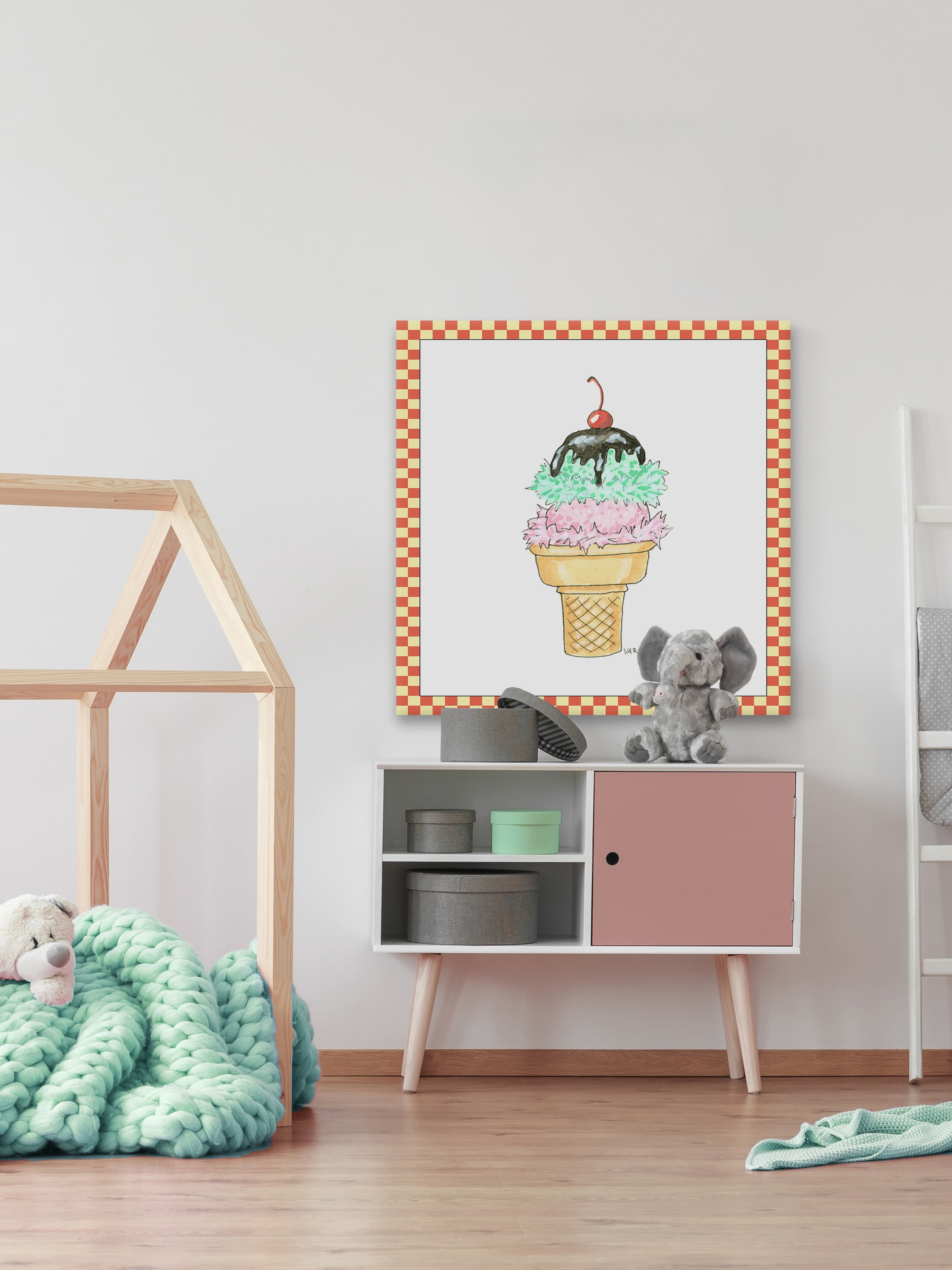 Marmont Hill Ice Cream Parlor I Canvas Wall Art