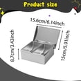 thumbnail image 4 of Tarros de condimentos de acero inoxidable, caja de condimentos multifuncional 2 cuadrículas, 4 of 9