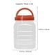 thumbnail image 5 of 2 frascos de plástico herméticos para alimentos, transparentes, para mantequilla de cacahuete y miel., 5 of 8