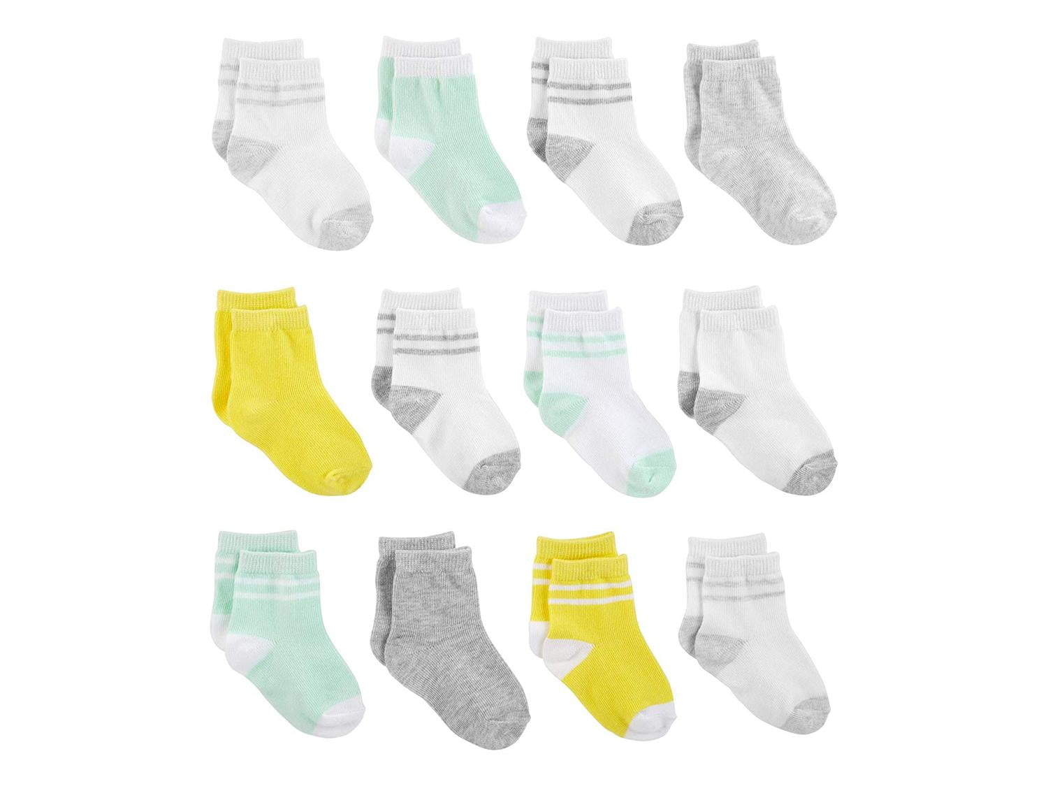 Simple Joys by Carter's Baby Girls' 12-Pack, Pink/Gray/White, Size Simple Joys by Carter's Baby Girls' 12-Pack, Pink/Gray/White, Size