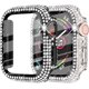 thumbnail image 1 of 2-Pack Compatible with Apple Watch Bling Case 41mm Series 8 Series 7 Screen Protector with Tempered Glass, 200 Diamonds Crystal Sparkling Protective Face Cover Bumper Frame for iWatch Women, 1 of 5