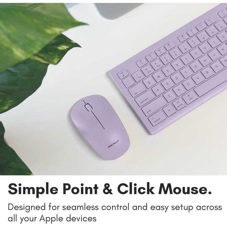 Macally Wireless Keyboard and Mouse Combo for Mac - Compatible