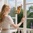 thumbnail image 6 of DefiDgd Stained Highland Cow with Butterfly Pendant,2D Flat Acrylic Glass Style Window Hanging Ornament,Farmhouse Home Garden Decor,Mother's Day Birthday Gift for Cow Lovers(BB), 6 of 7