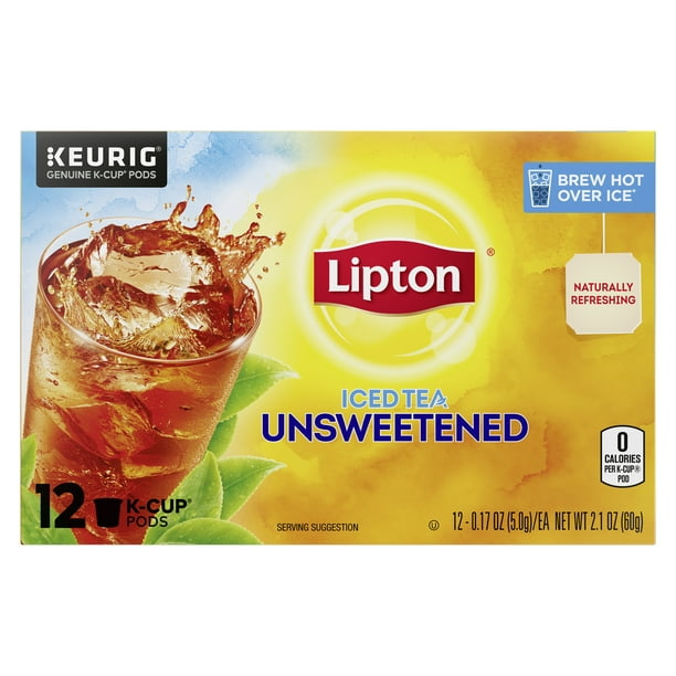 Lipton Iced Tea K-Cup® Pods Black Tea, Caffeinated, Tea Bags ...