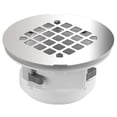 thumbnail image 1 of WingTite Shower Drain Replacement, Installs Entirely from the Top, Chrome, 1 of 4