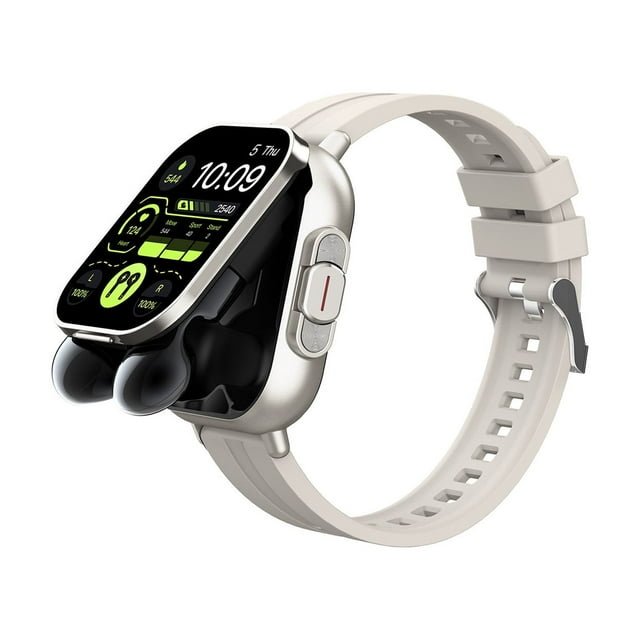 Reloj inteligente con auriculares Bluetooth - 1 reloj inteligente deportivo con auriculares inalámbricos Reloj de pulsera