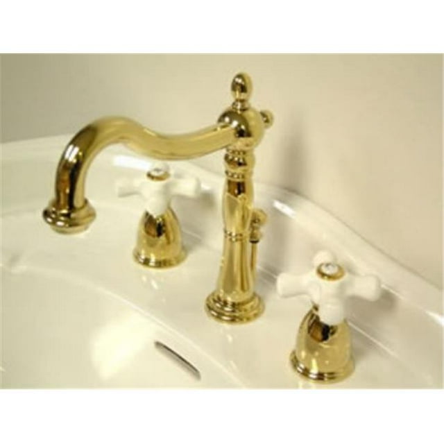 Kingston Brass Kb1972Px Widespread Lavatory Faucet - Polished Brass Finish