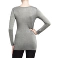 thumbnail image 2 of Weatherproof 32 Degree HEAT - Women's Base Layer Long Sleeve Shirt (Light Heather Grey, XL), 2 of 2