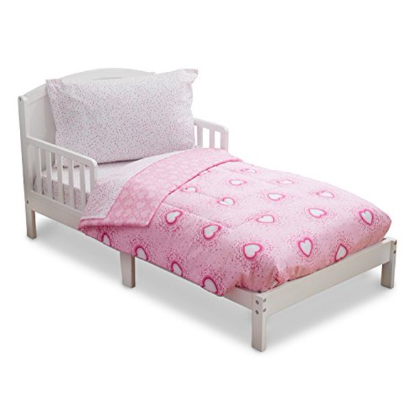 Delta Children Reversible Girls Toddler 4 Piece Bedding Set Walmart